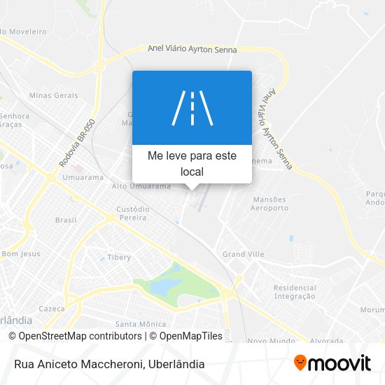 Rua Aniceto Maccheroni mapa