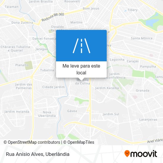 Rua Anísio Alves mapa
