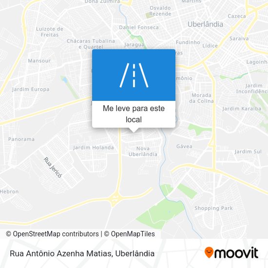 Rua Antônio Azenha Matias mapa
