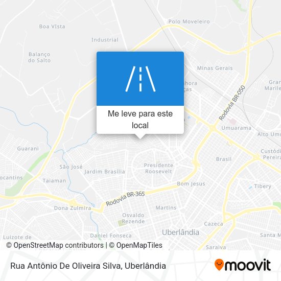 Rua Antônio De Oliveira Silva mapa