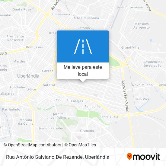 Rua Antônio Salviano De Rezende mapa