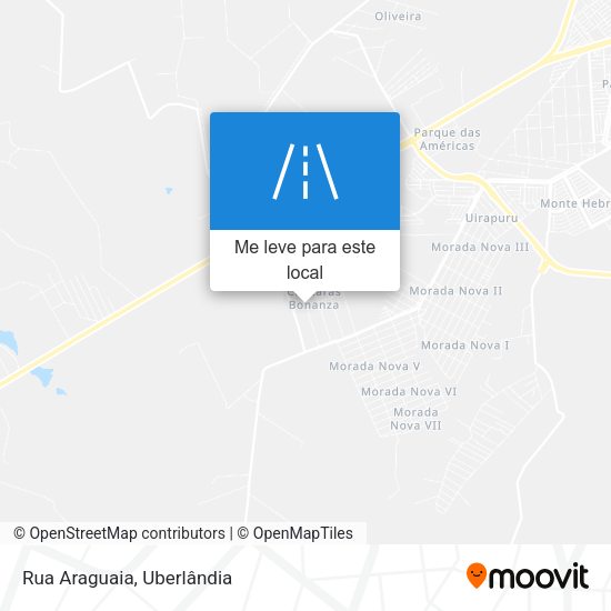 Rua Araguaia mapa