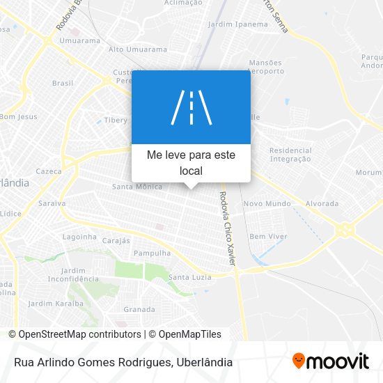 Rua Arlindo Gomes Rodrigues mapa