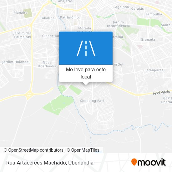 Rua Artacerces Machado mapa
