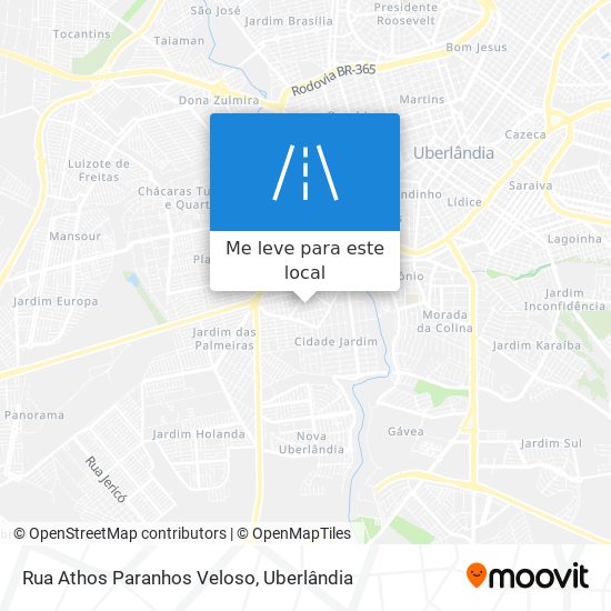 Rua Athos Paranhos Veloso mapa