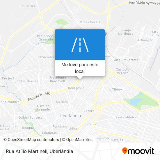 Rua Atílio Martineli mapa