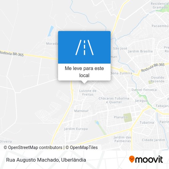 Rua Augusto Machado mapa