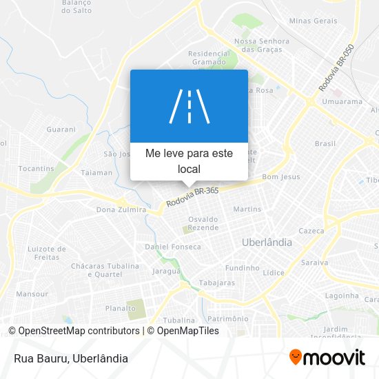 Rua Bauru mapa