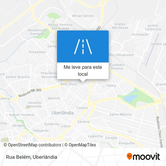 Rua Belém mapa