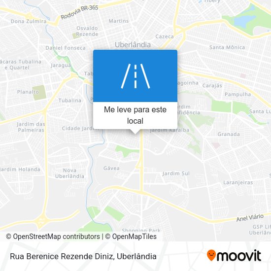 Rua Berenice Rezende Diniz mapa