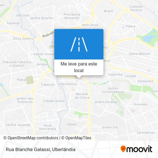 Rua Blanche Galassi mapa