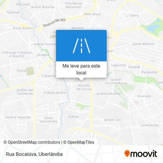 Rua Bocaiúva mapa