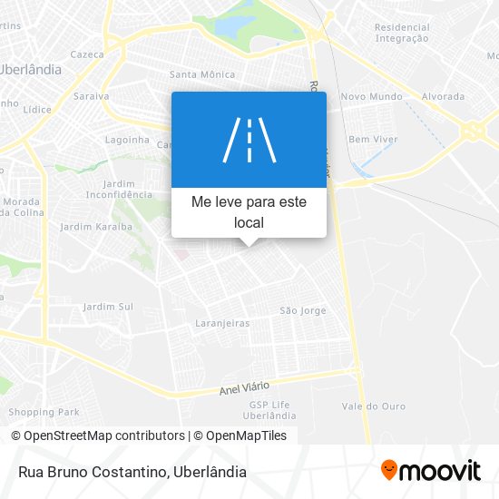 Rua Bruno Costantino mapa