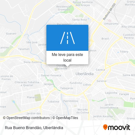 Rua Bueno Brandão mapa