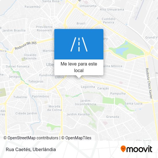 Rua Caetés mapa