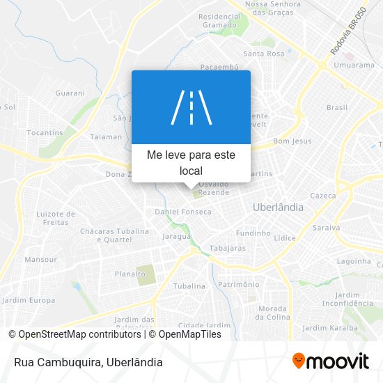 Rua Cambuquira mapa