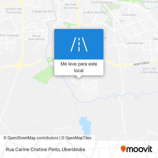 Rua Carine Cristine Pinto mapa