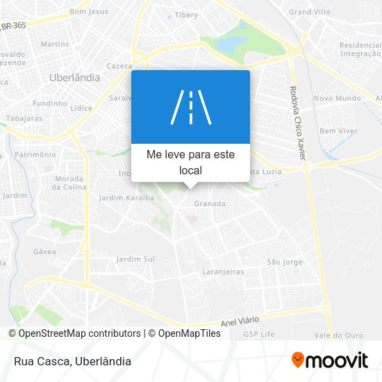Rua Casca mapa