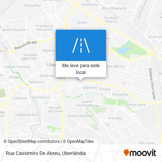 Rua Cassimiro De Abreu mapa