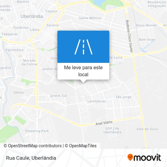 Rua Caule mapa