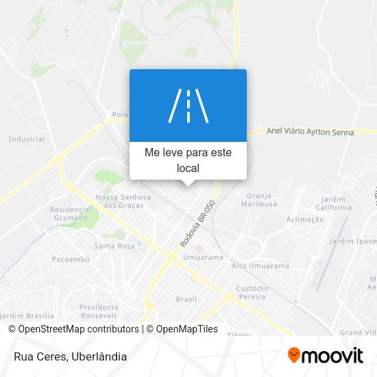 Rua Ceres mapa