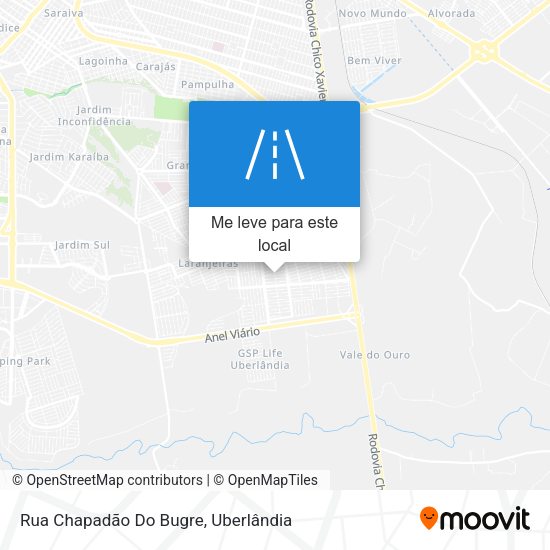 Rua Chapadão Do Bugre mapa