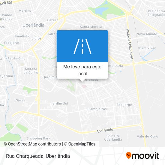 Rua Charqueada mapa