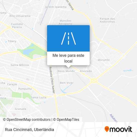 Rua Cincinnati mapa