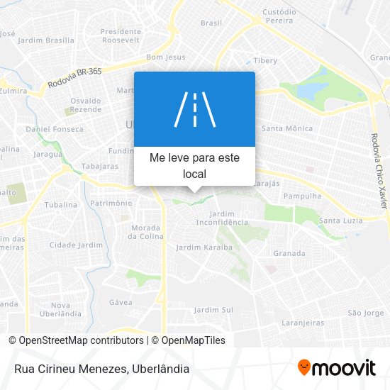 Rua Cirineu Menezes mapa