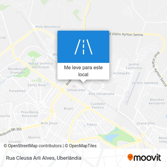 Rua Cleusa Arli Alves mapa