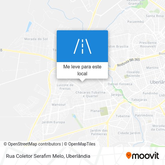 Rua Coletor Serafim Melo mapa