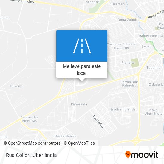 Rua Colibri mapa