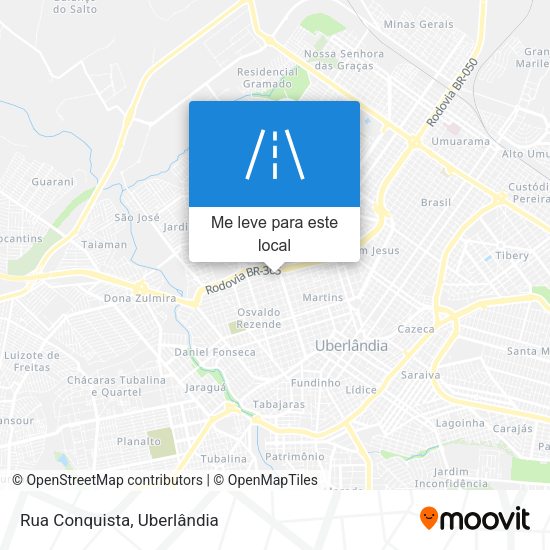 Rua Conquista mapa