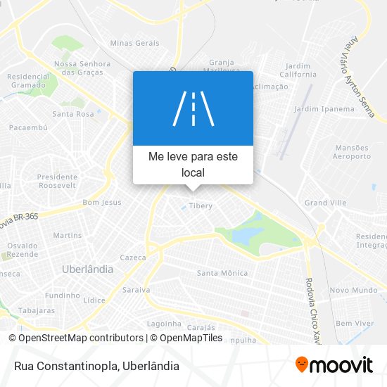 Rua Constantinopla mapa