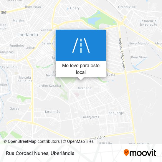Rua Coroaci Nunes mapa