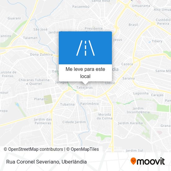 Rua Coronel Severiano mapa