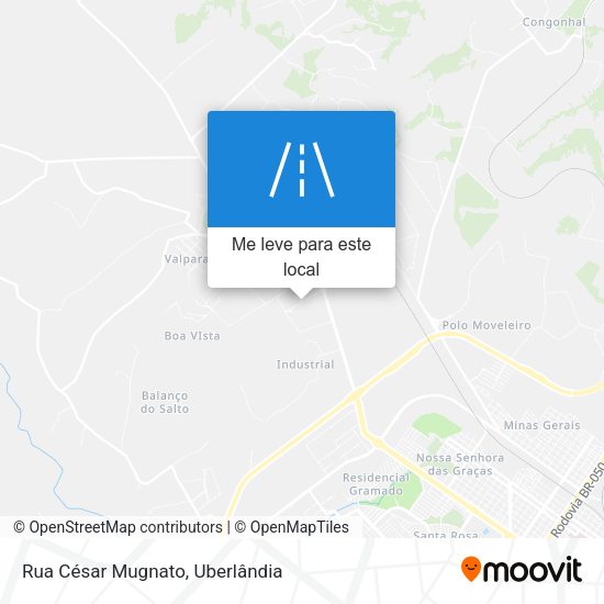 Rua César Mugnato mapa
