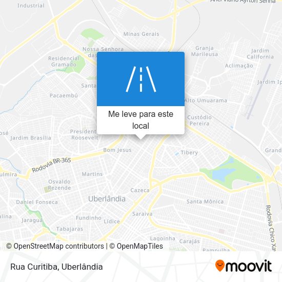Rua Curitiba mapa