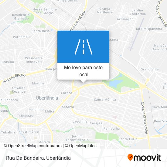 Rua Da Bandeira mapa