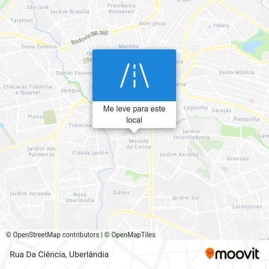 Rua Da Ciência mapa