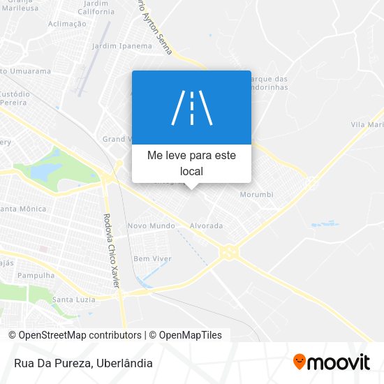 Rua Da Pureza mapa