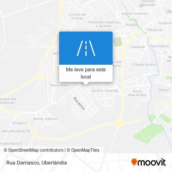 Rua Damasco mapa