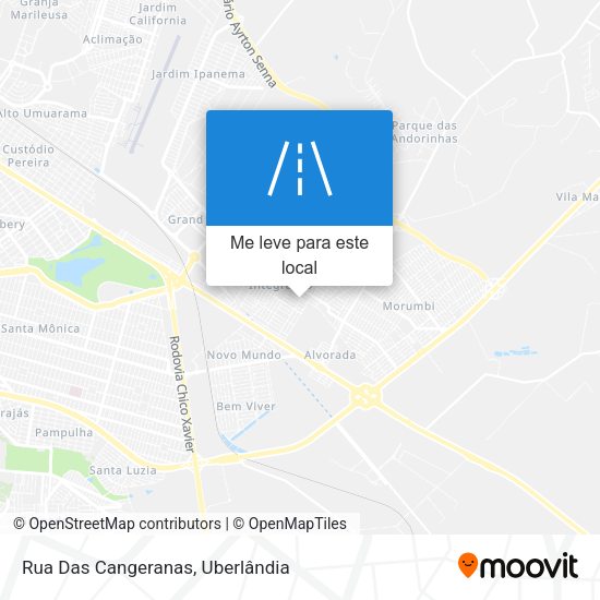 Rua Das Cangeranas mapa
