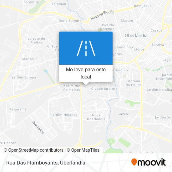 Rua Das Flamboyants mapa