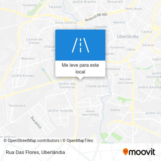 Rua Das Flores mapa