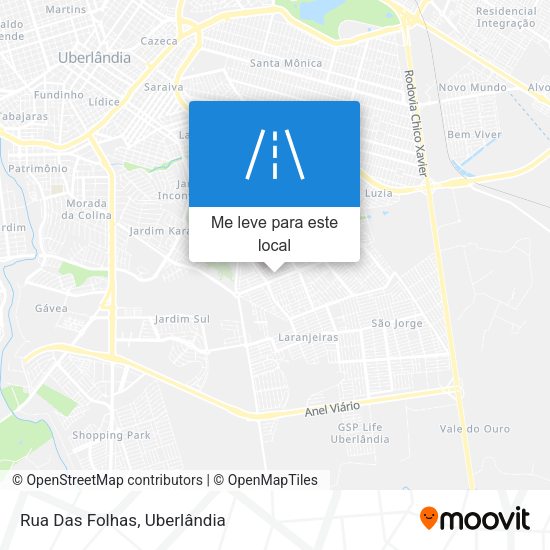 Rua Das Folhas mapa