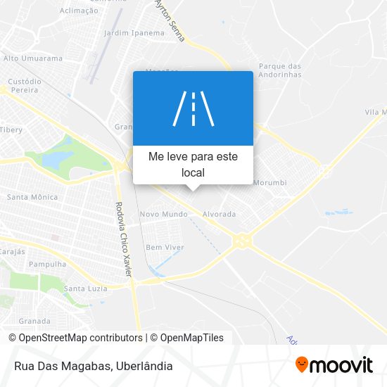 Rua Das Magabas mapa