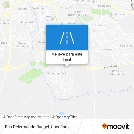 Rua Delermando Rangel mapa