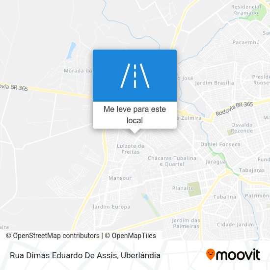 Rua Dimas Eduardo De Assis mapa