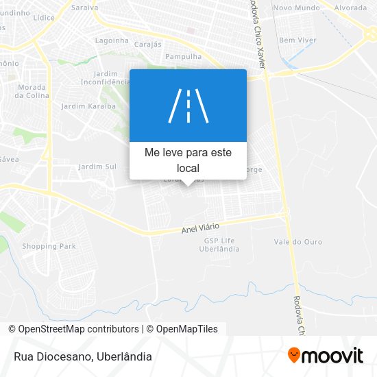 Rua Diocesano mapa